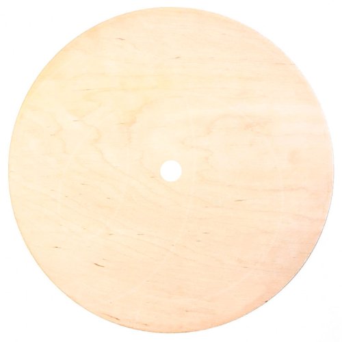 Подложка под торт деревянная с отверстием 3-4 мм 28 см 