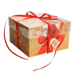 Коробка на 4 капкейка "Чудесная пора" 16х16х10 см 3597126