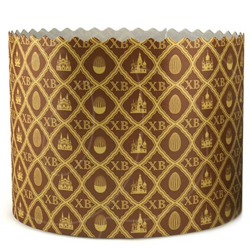 Форма для кулича "Золото ХВ" D90 H90 мм 10 шт PA9090PEG