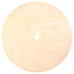 Подложка под торт деревянная с отверстием 3-4 мм 14 см 