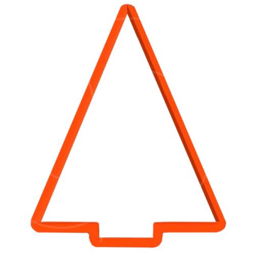 Вырубка пластиковая LUBIMOVA "Ёлочка расписная" 11 см LC-00006947